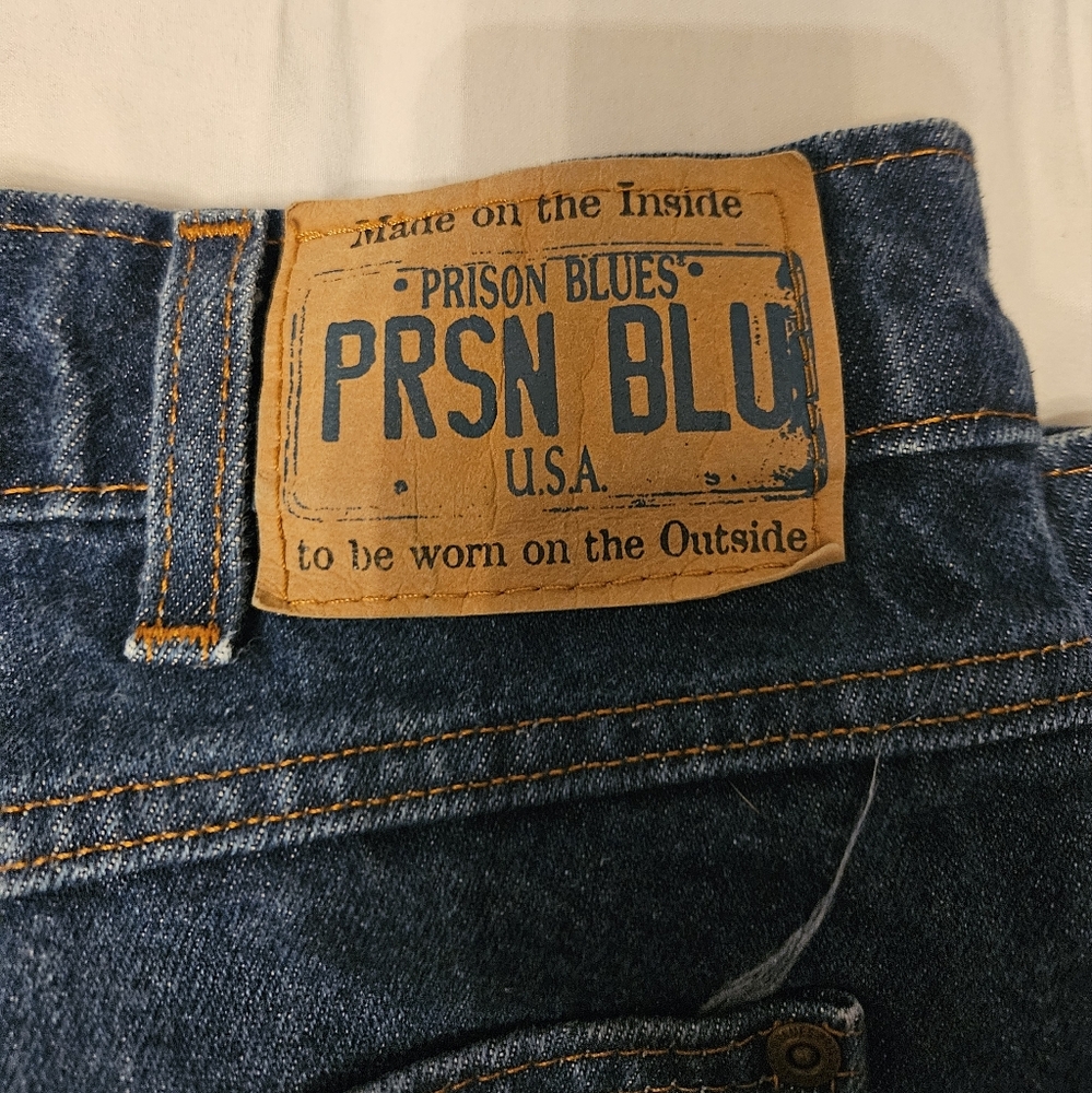 Men's Prsn Blu Blue Jeans - Picture 3 of 3